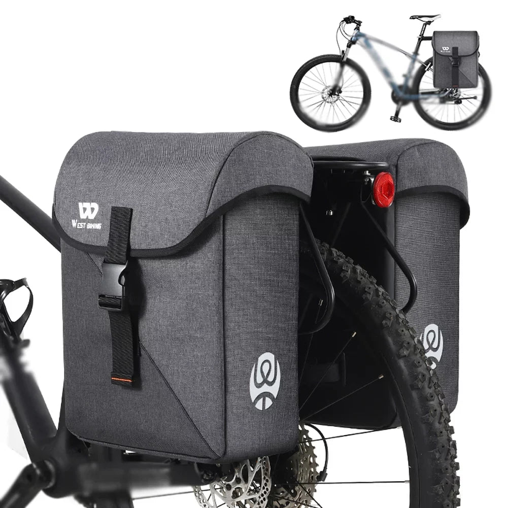 Accessory Large Luggage Lixada Utility Carriers Bag Rear Capacity Bike 35L Seats Trunk Riding Double
