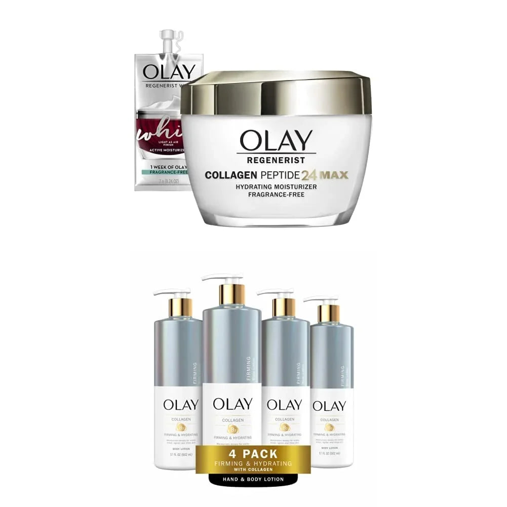 Firming Face Olay 17 Of Regenerist Travel & dimension Lotion Oz 4) Collagen, Hydrating Max Moisturizer (Pack With (1.7 Moisturizer Whip Face With Oz) Hydrating Collagen And 24 Body Peptide