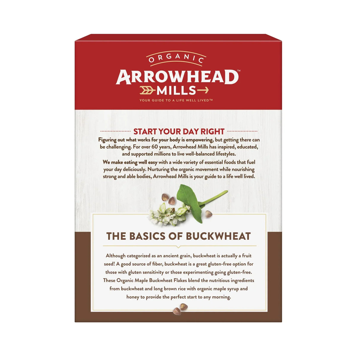 Organic 10 Gluten-Free Maple Arrowhead - oz Flakes Buckwheat Mills