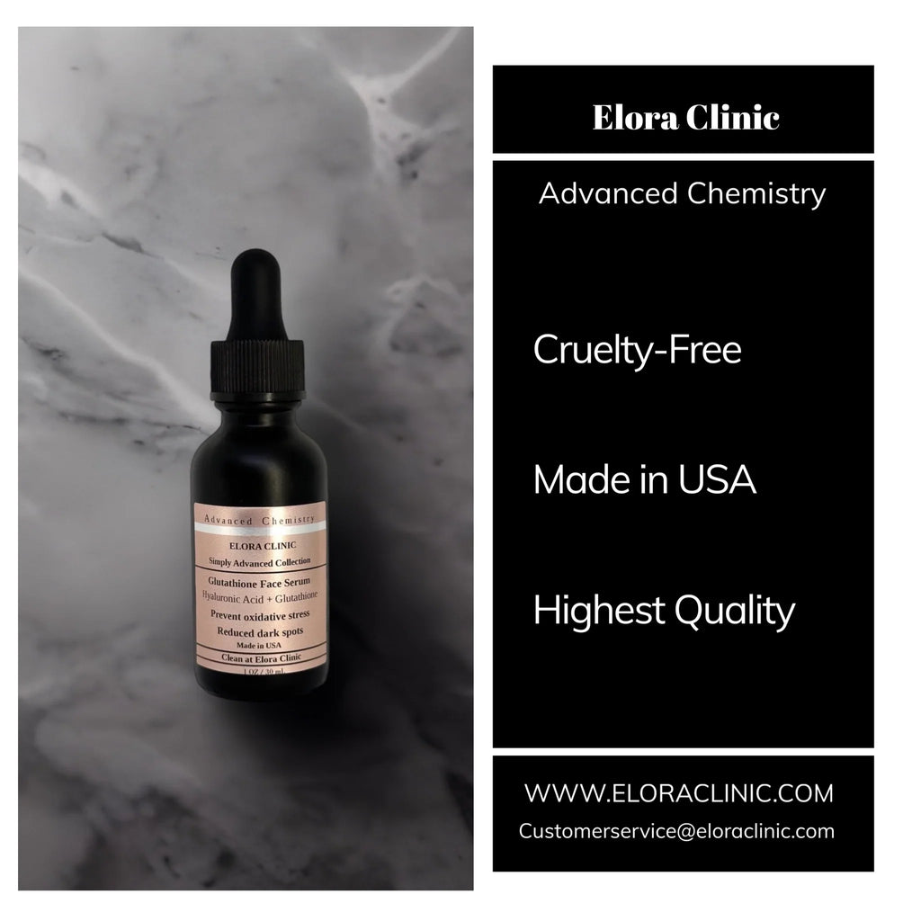 Elora - Based Oil Glutathione Glutathione Hyaluronic Acid Clinic Serum Hyaluronic Glutathione - liquid Serum + Free + Acid - Hydrating & Rejuvenating -