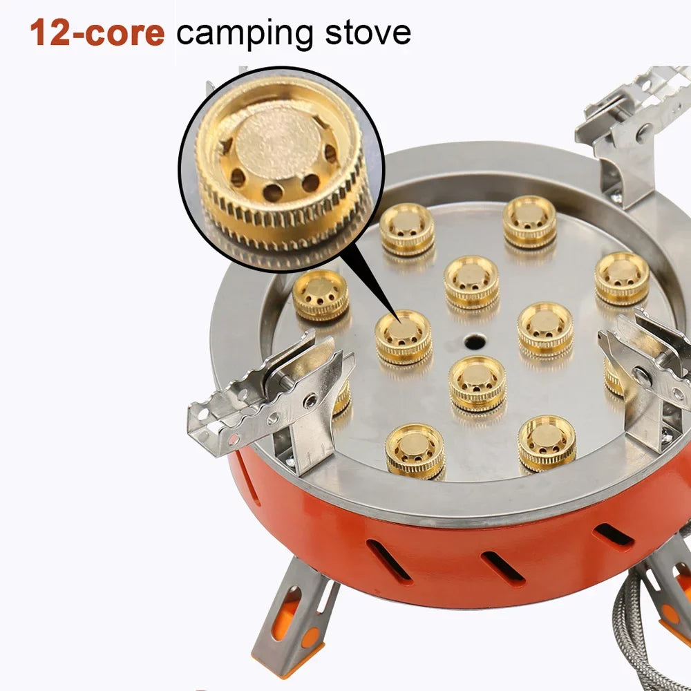 Stove, Ignition, 12 Piezo Adjustable Core Camping Zyzy Valve Windproof Backpacking with Stove