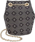 Small Bucket Chain Pattern INC Navy Handbag Cheebee Womens