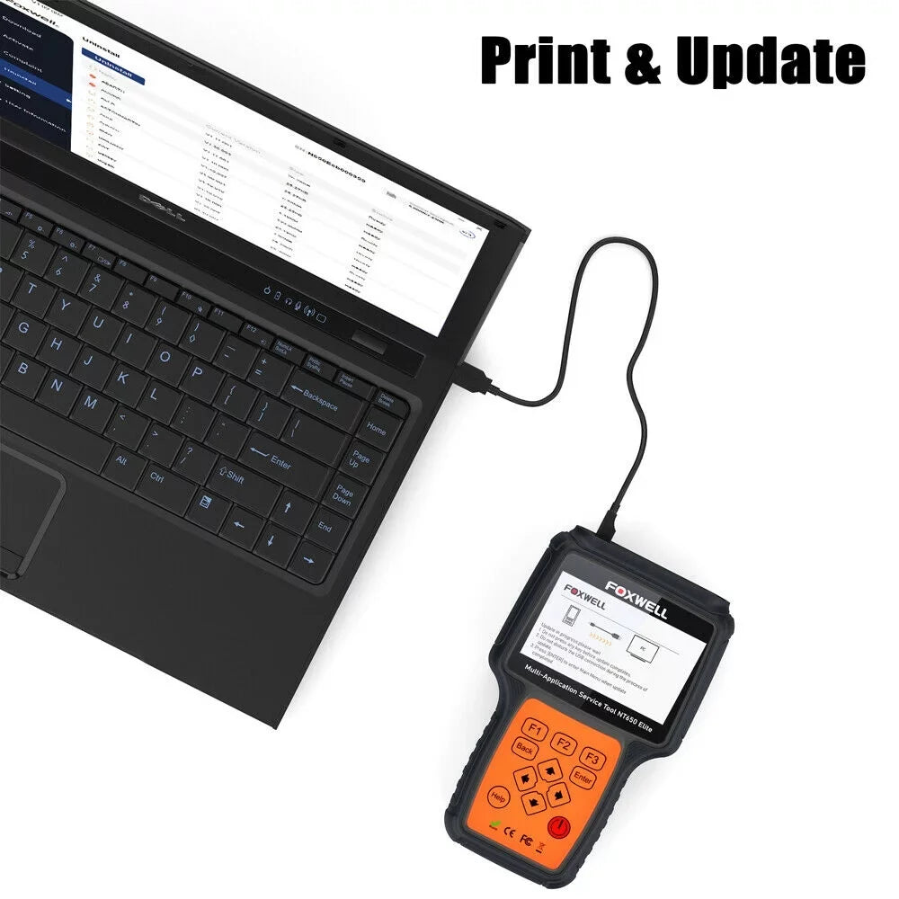 Bag Registeration Air TPMS ABS NT650 OBD2 DPF Reset Elite OBD Code Oil TPS Battery Scanner with Automotive EPS EPB FOXWELL Light Car SAS Reader II