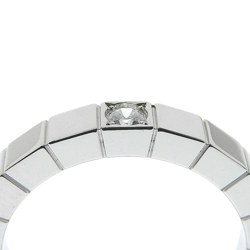 I220823087 Approx. 1P CARTIER Gold Women's Pre-Owned K18 Ring 5.8g Diamond Cartier White Lanieres x (Good)