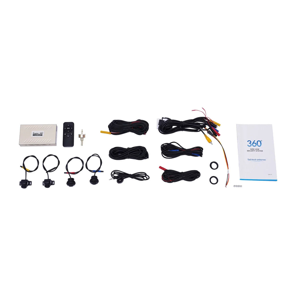 Vision Super Bird Panoramic Kit Camera System Parking Vision Monitor, Car HD Recorder 4-Camera DVR Car Night View Seamless Recorder Night 360°