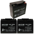 Sealed T4 (12V, Compatible SLA) Acid Battery - 18000mAh, Replacement - Terminal, DATASCOPE 18Ah, UB12180 Pack Universal AGM, 14600003401 3x Lead Battery