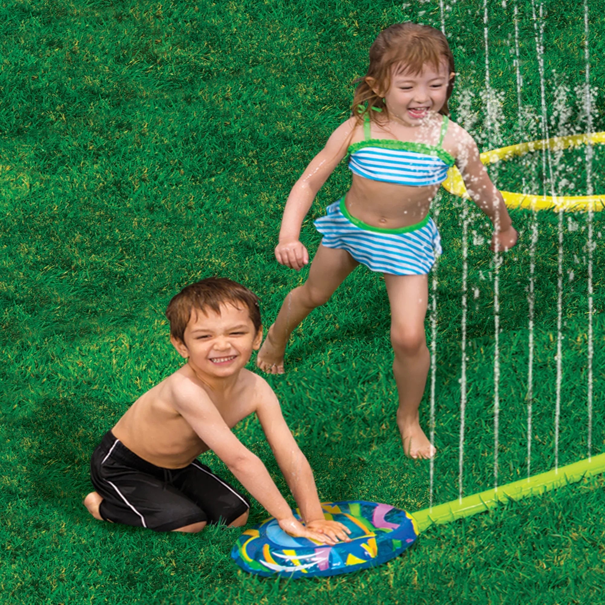 Refreshing Activities Sprinkler Banzai Sprinkler Park Splash 6 Slide - 'N