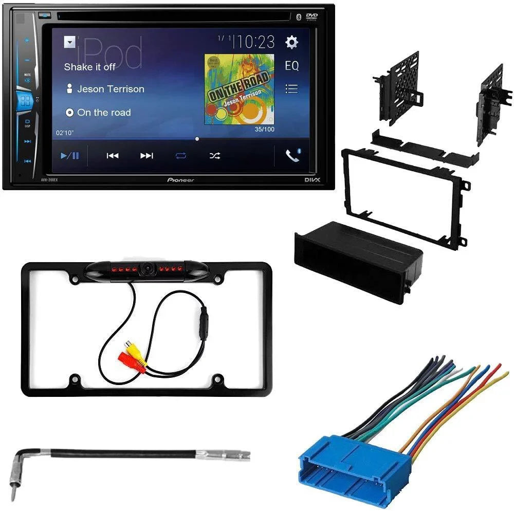 Kit DVD KIT775 Pioneer DVD - Stereo with Double and Bluetooth Din Century 1997-2005 Radio Kit for Backup Multimedia - Camera, Installation / Car Dash Touchscreen Bundle Buick