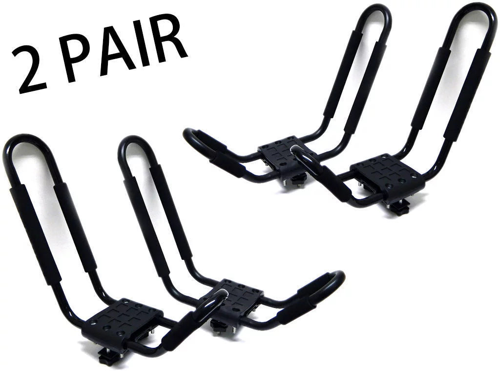 Boat = Kayak with PCS Carrier Straps Car Canoe Truck Cross Pairs Top Mount Rack 4 Tie SUV Roof Bar Van 2 FDB Down Universal J pcs 4
