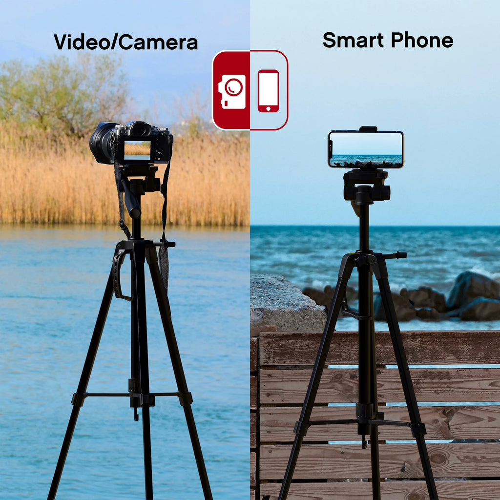 Pro - Screws Stand Phone/Camera Lightweight 57” Aluminum Bag On Mounting for W/ Air & Tripod Carry