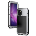 iPhone Gorilla 14 Metal exterior Protection, Scratch Case Pro and Duty Rugged Travel Grade Shockproof Glass Resistant Aluminum Heavy (Silver) Military