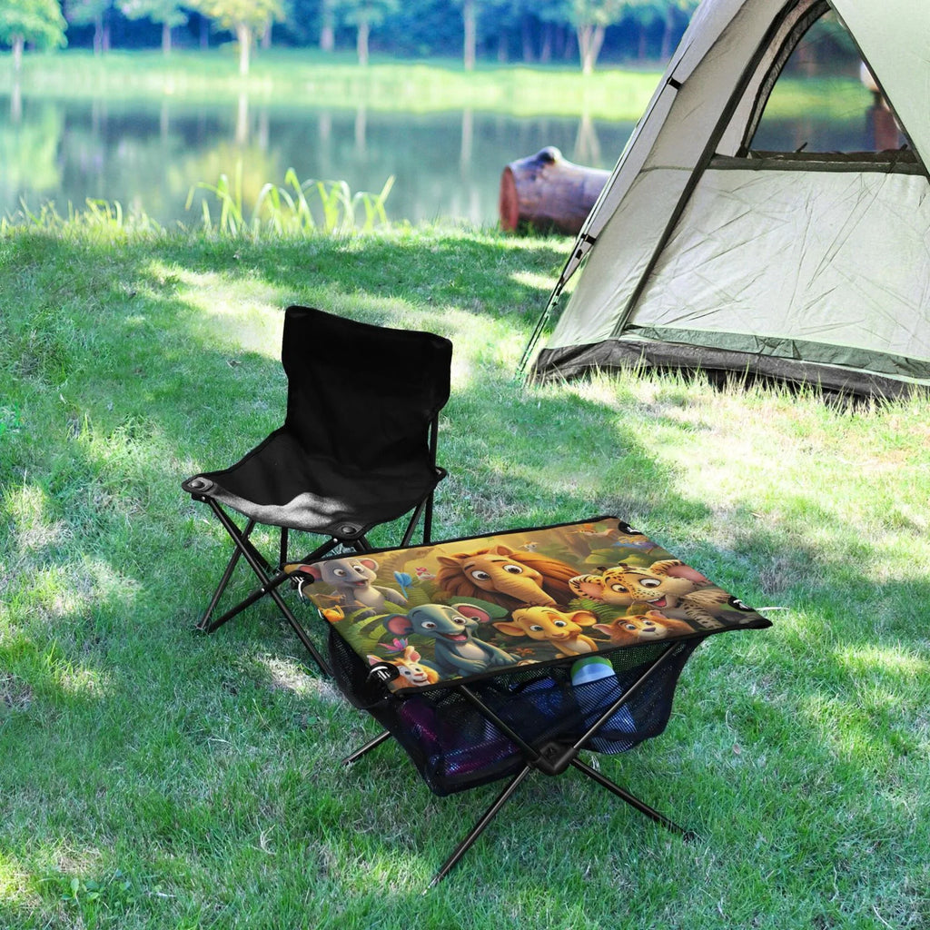 BBQ Portable Bag Folding Fishing exterior Picnic Forest Travel with Table Elephant Camping Table Table in Storage for Compact Beach