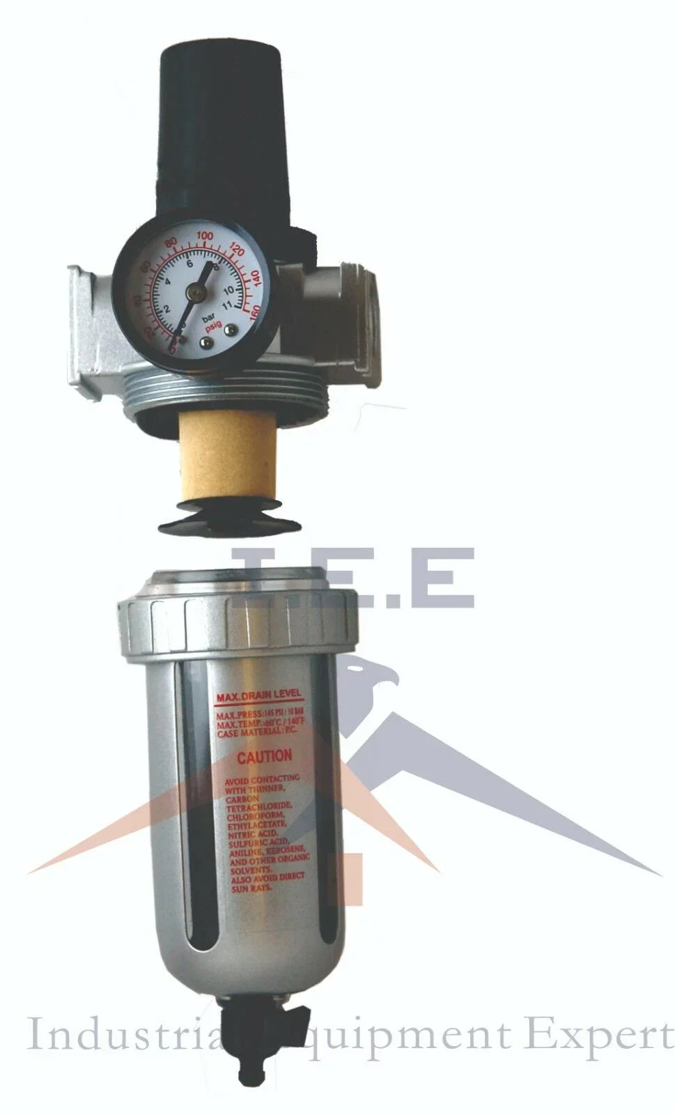 Particulate Compressed Trap Moisture Regulator Filter 3/8" liquid Pressure / Air