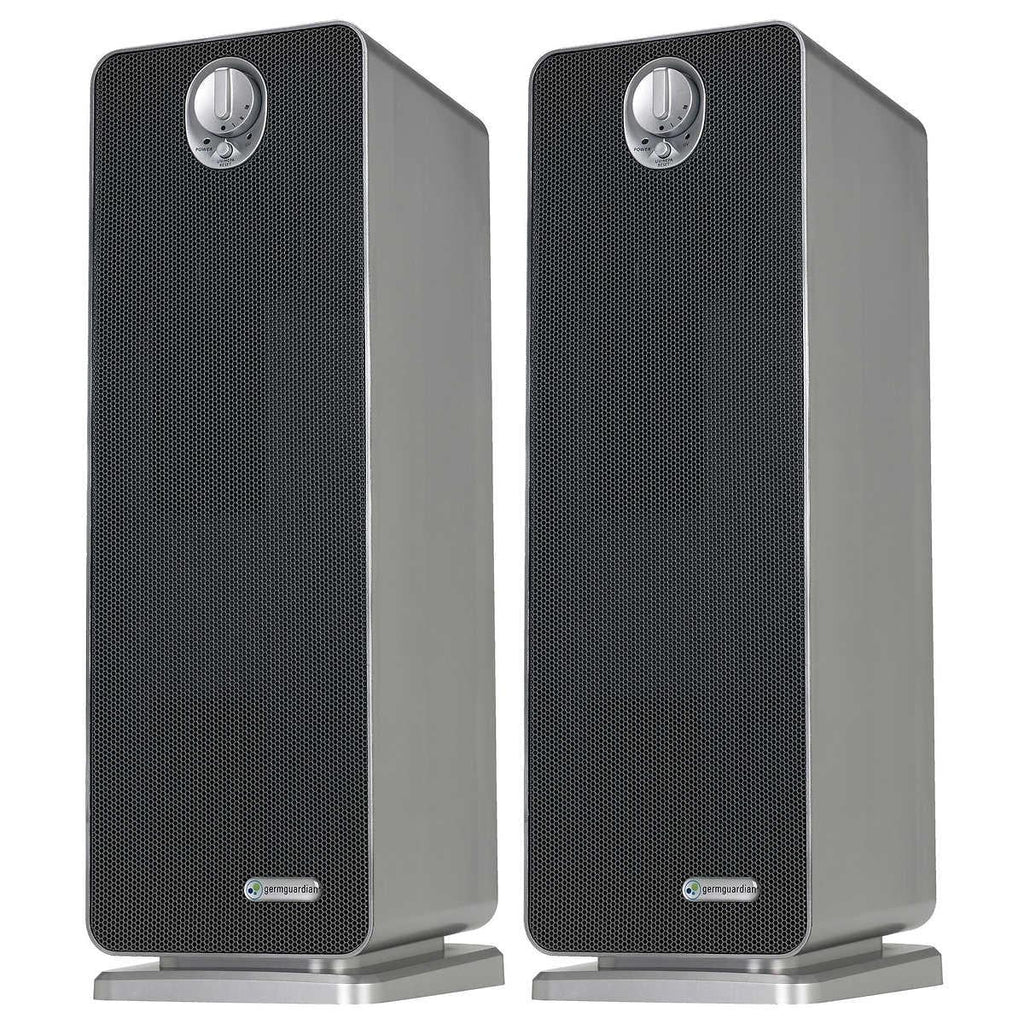 Reduction, with HEPA Sanitizer and 2-pack GermGuardian Air UV Purifier, 22 True Odor