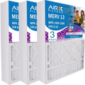 3 to Filter Air FPR Comparable WICKED & Filter Pack MPR FILTERS 2200 - 9 1500 AIRX 13 Compatible with Air X0581 Lennox AIR. CLEAN 16x25x3 MERV by