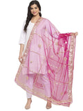 Scarf Ethnic Woman's Chunni, Wrap Magenta Floral Shawl eloria Dupatta, Stole, Indian