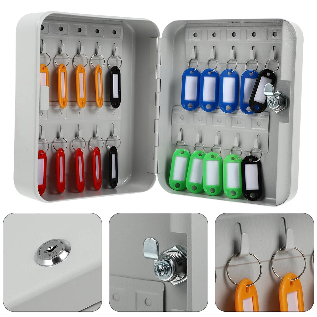 Storage Safe Organizer Wall Key Box Etereauty Security Mount Lock Hanging Locking Management Holder Car Case Cabinet