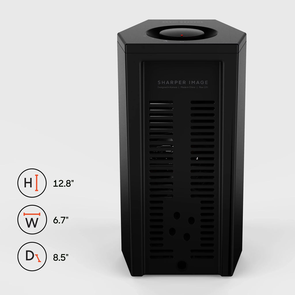 12H Settings, Image Heat Rise Heater, Black, New Sharper Tower Personal 2