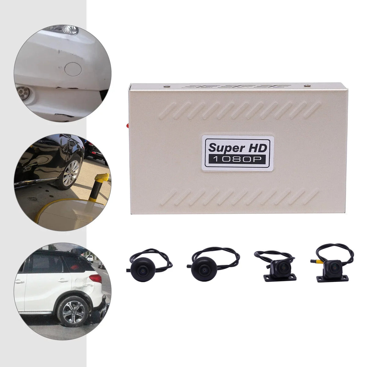 Vision Super Bird Panoramic Kit Camera System Parking Vision Monitor, Car HD Recorder 4-Camera DVR Car Night View Seamless Recorder Night 360°