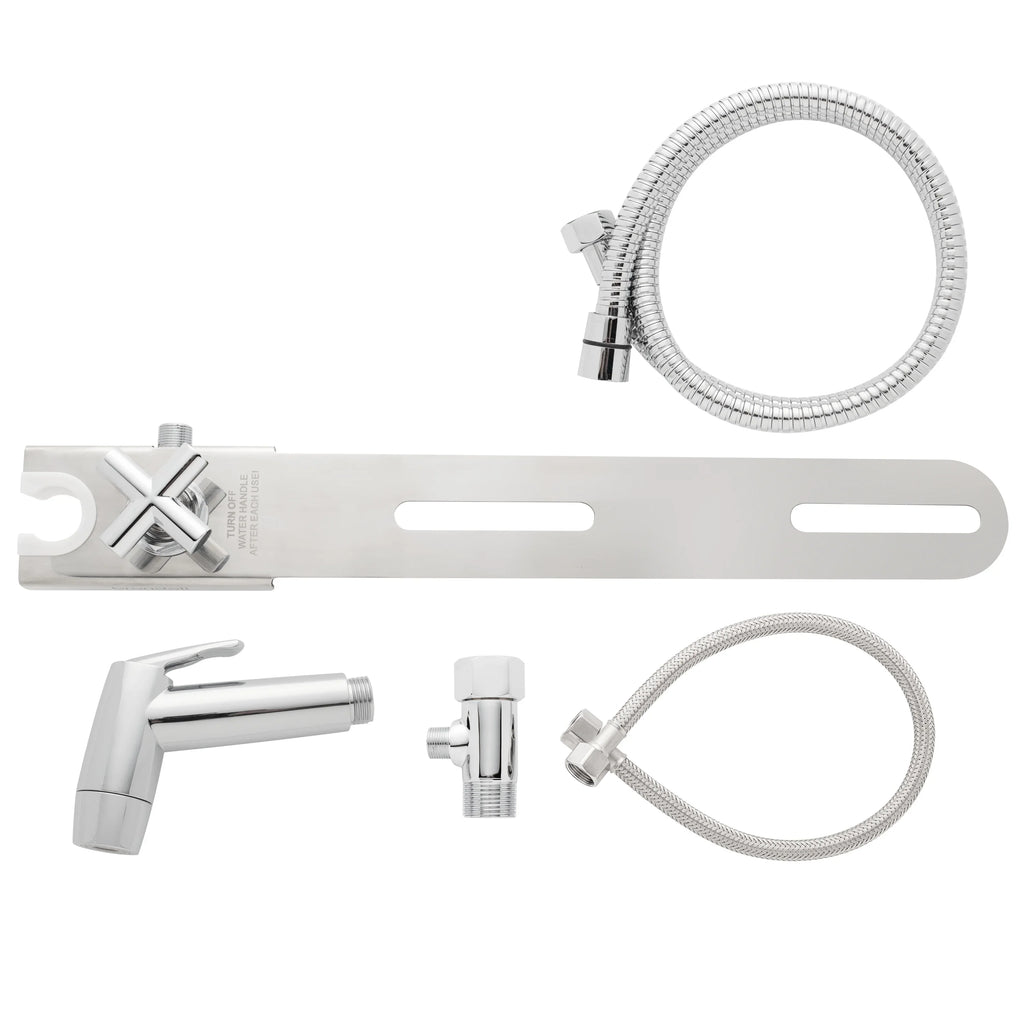 in Bidet Easy Sprayer Shut with CleanSpa Hand-Held Integrated Brondell Holster Silver off and