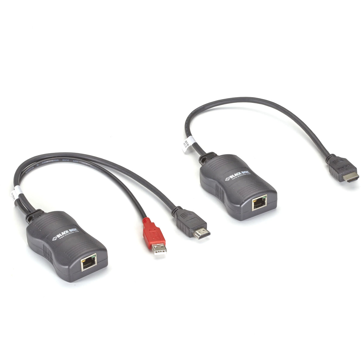 Box Line-Powered Kit, Black Over HDMI Extender CATx