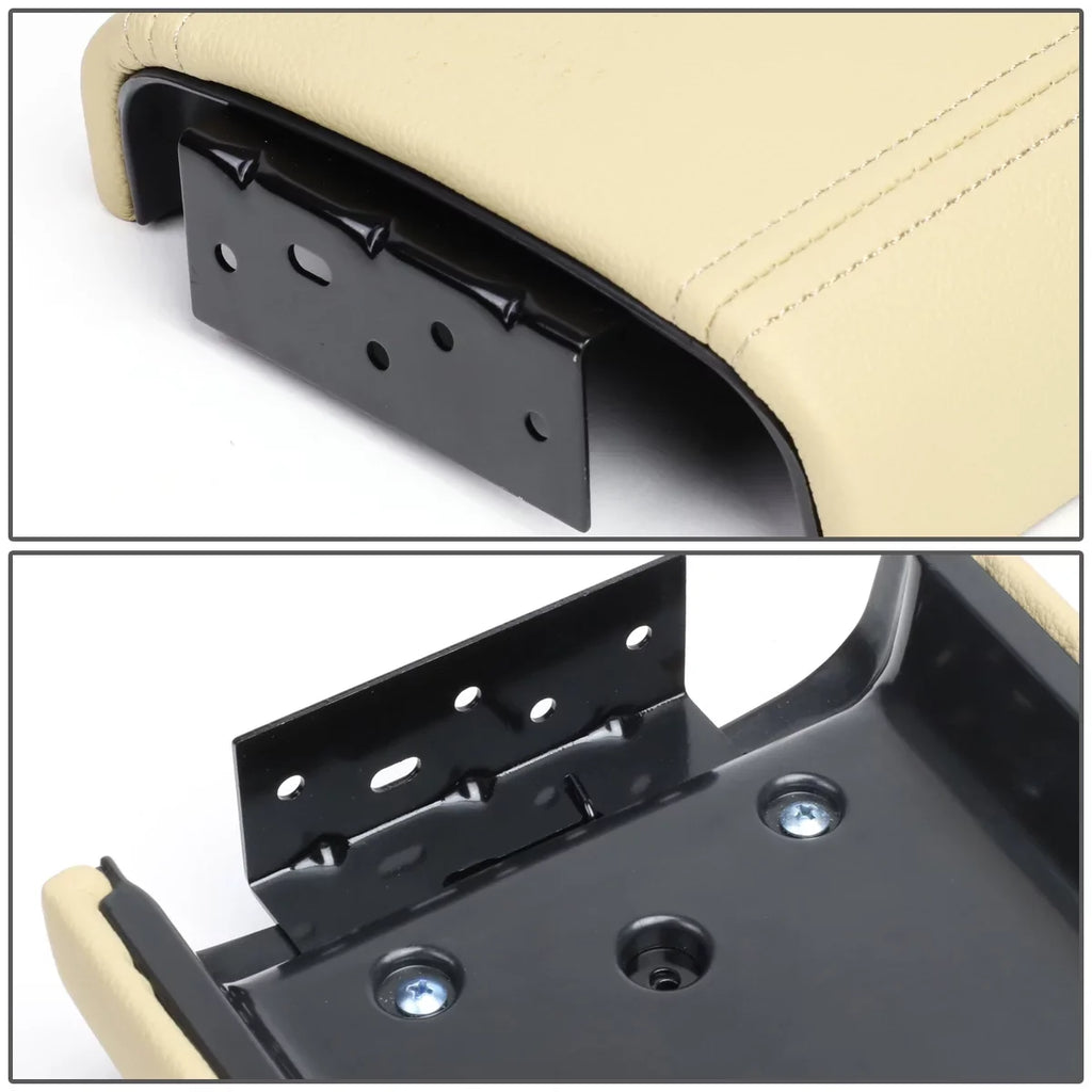 Assembly 03 Trailblazer w/Latch Leather 08 07 05 2002-2009 Center ZTL-Y-0056 04 Motoring Buick Lid Rainier GMC Envoy DNA 06 [Tan] Chevy For Armrest Console