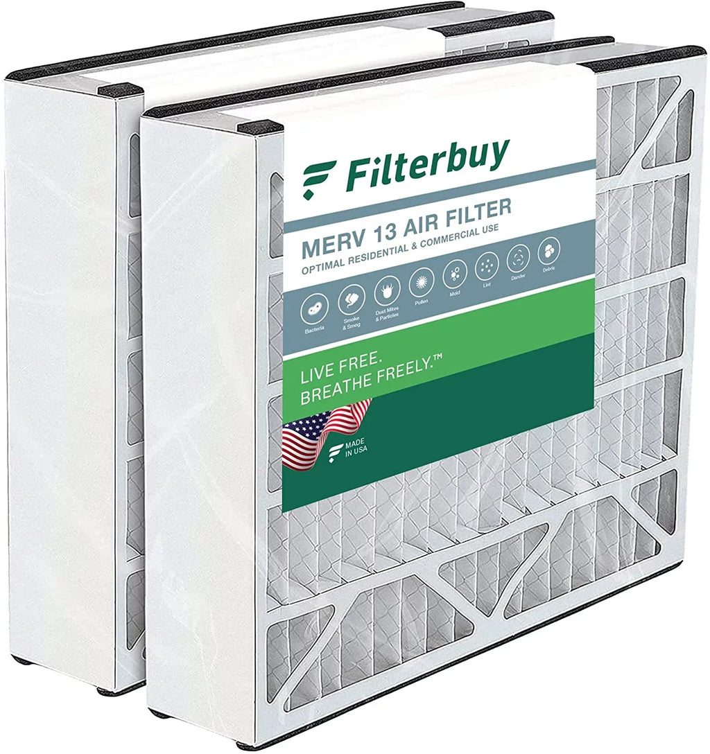 MERV Filters Pleated Furnace AC Trion 13 Filterbuy Bear for (2-Pack) HVAC 16x25x5 255649-105 Air Air