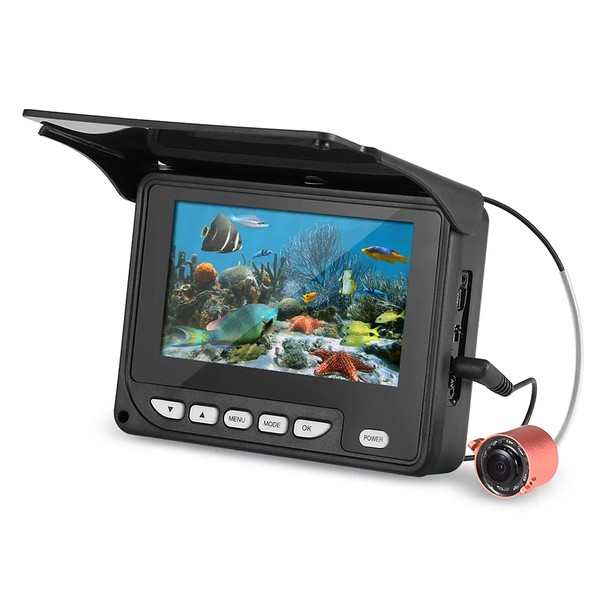 Fishing Bag Cable Finder Fish Ice Waterproof Night with Vision Camera Carry 4.3 Walmeck Inch Portable 20M Camera Boat Fishing Underwater