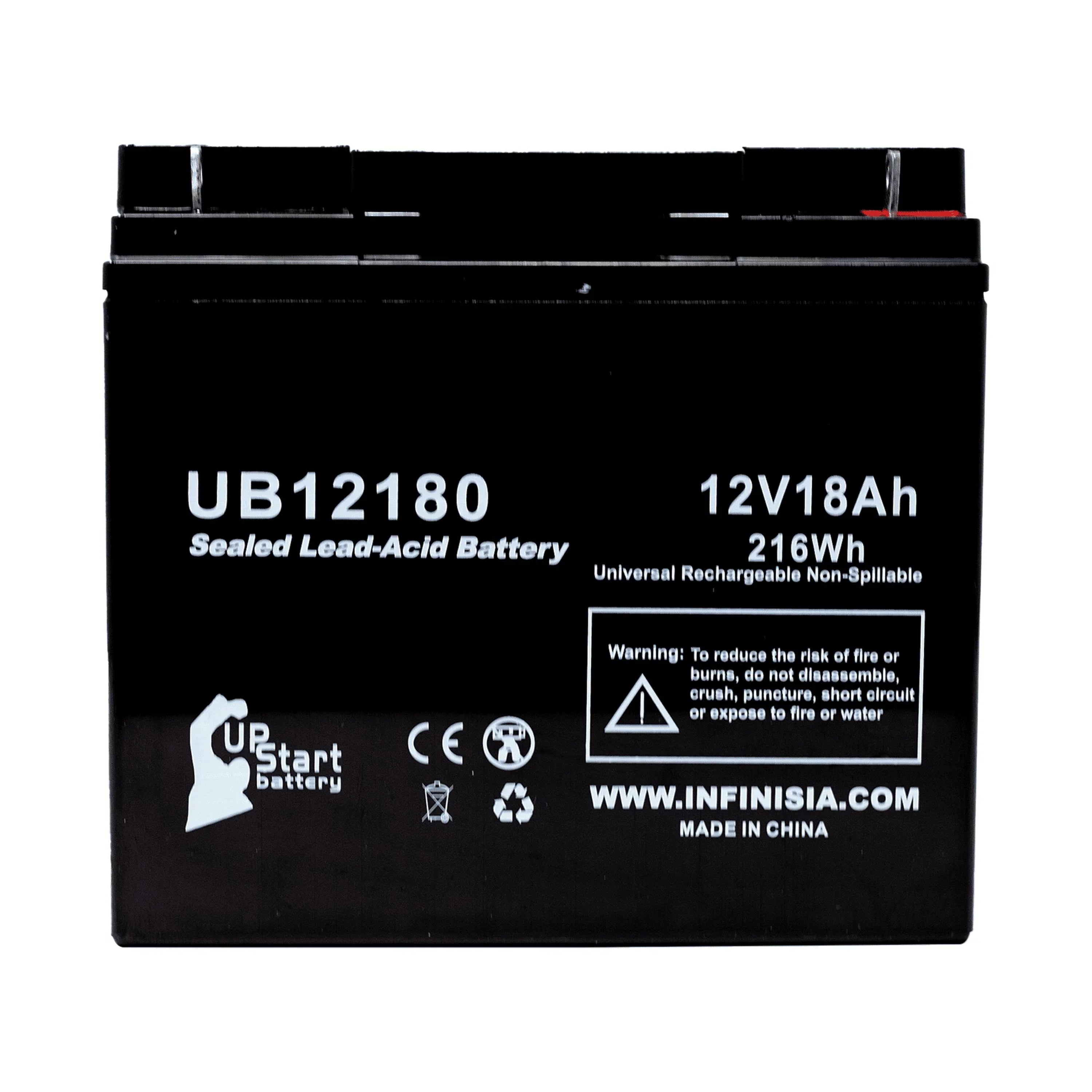 SLA) Acid Sealed Lead (12V, CFP12V18UPS T4 BATTERIES Terminal, - PICHER Replacement UB12180 Universal Battery Battery 18000mAh, AGM, Compatible 18Ah, EAGLE