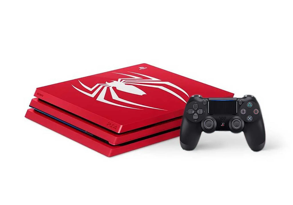 1TB Spider-Man 4 Cable HDMI BOLT Pre-Owned PlayStation With Edition AXTION Pro Console Limited Gaming
