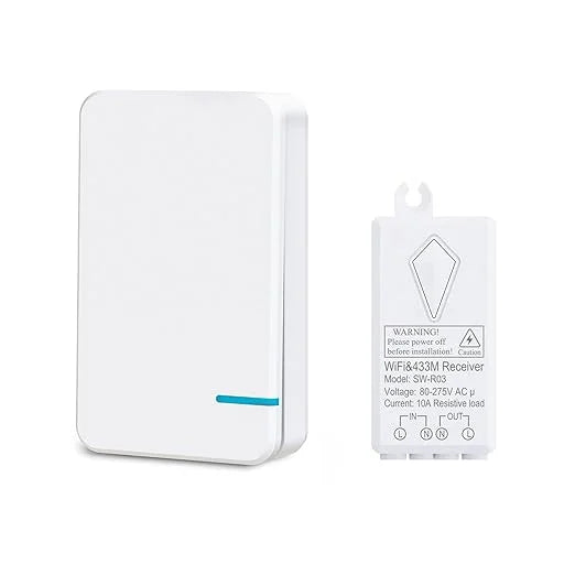 Smart - 2.4Ghz Control, and kit, Indoor WiFi IFTTT, Switch Alexa, Thinkbee Wireless Ceiling No 164ft Lamp Compatible LED Required, 1969ft Hub Switch Light Assistant with exterior Remote Light