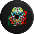 Inch RV 32 Roses Tire Wrangler Spare 2019 2018 Mexican Skull for Backup JL Jeep Camera Cover Colorful Sugar with