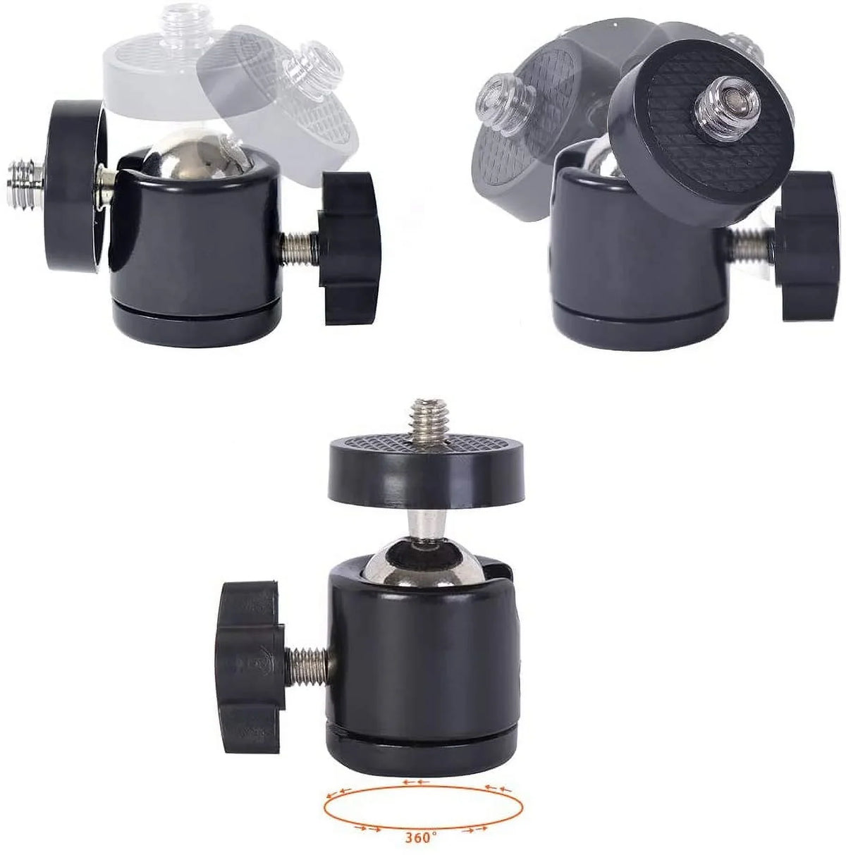 Camera Kit Car w/ Pump Mount, Mounting Vehicle Panorama Camcorder Suction Professional Vacuum 6" Cup Holder 360°