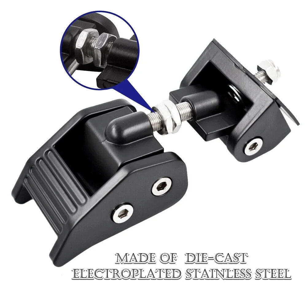Latch for Jeep of JLLOM JK Wrangler Mind Premium Catch Set Hood and 07-18 Lock - Reliable Peace Protection