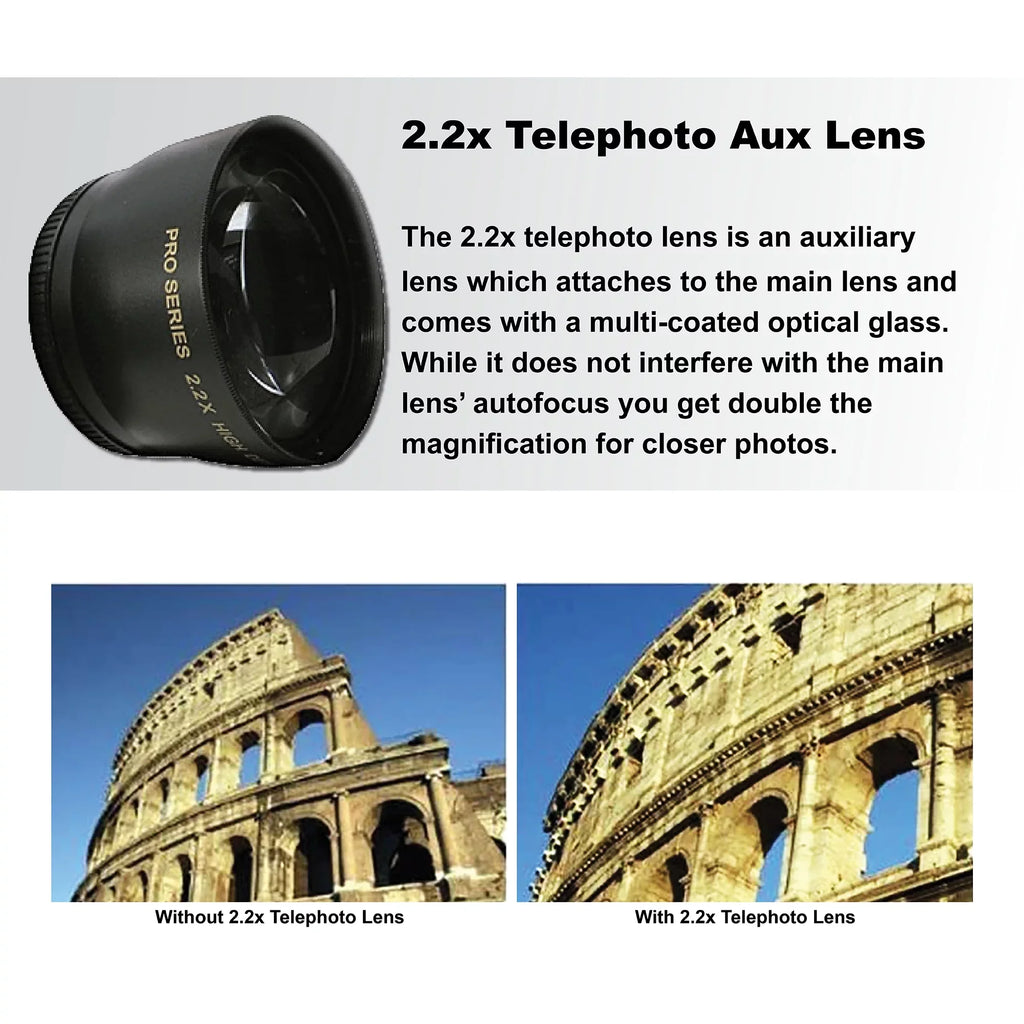 Lens 18-140mm Case + + Accessory D7500 Filter + 2pcs A-Cell UV 32GB + Camera SanDisk Bundle DSLR Card Nikon Tripod + Memory with