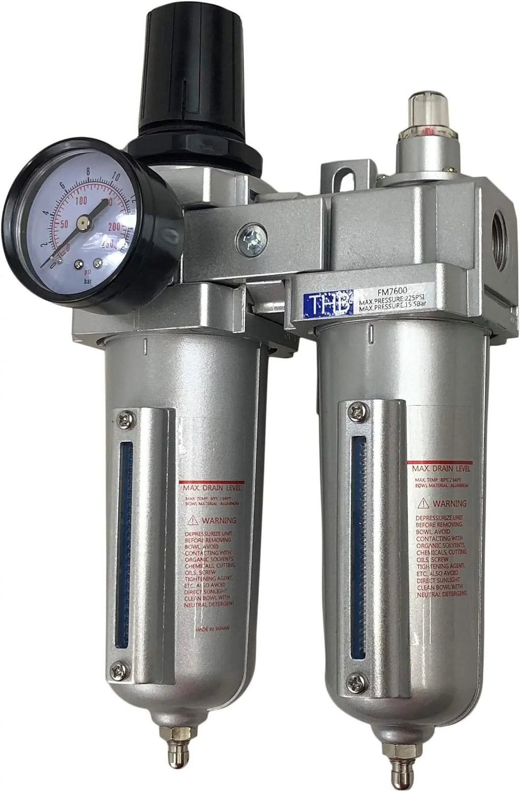 COALESCING COMPRESSED AIR HEAVY COMBO DUTY FILTER & PARTICULATE REGULATOR