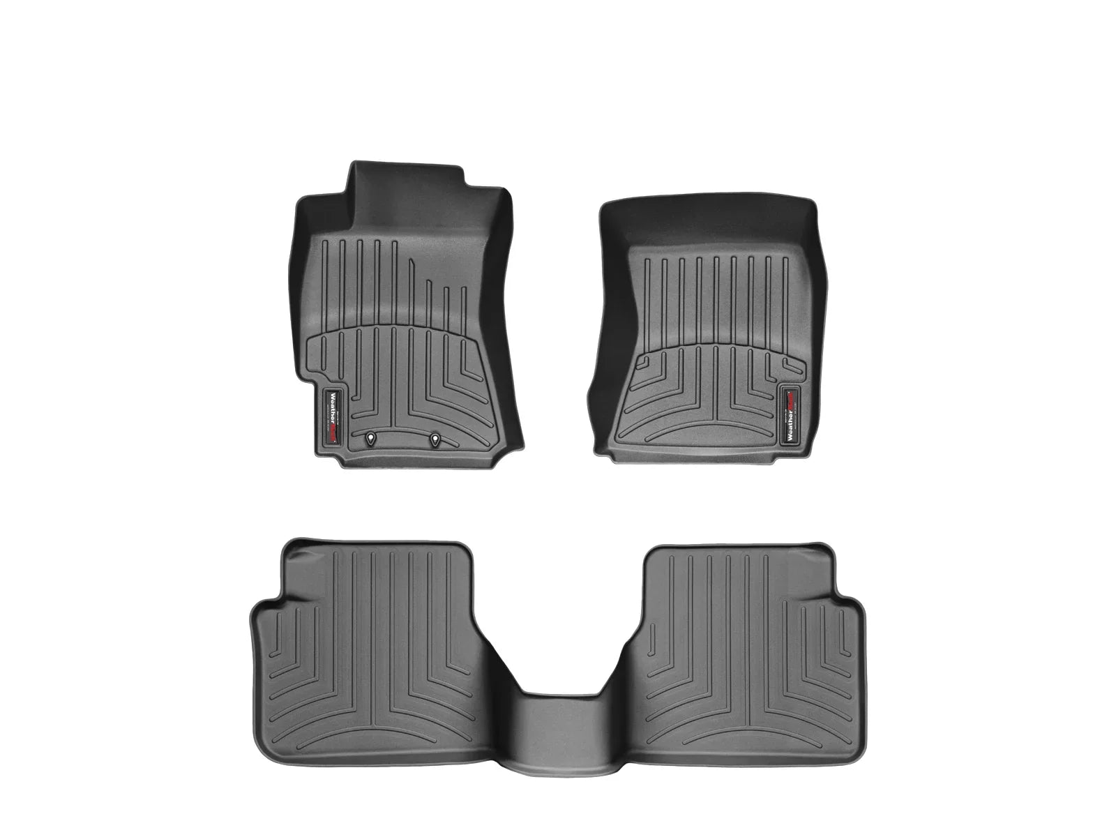 2009-2013 2nd compatible Fit WeatherTech Subaru FloorLiners with 1st Row, & Forester Black Custom -
