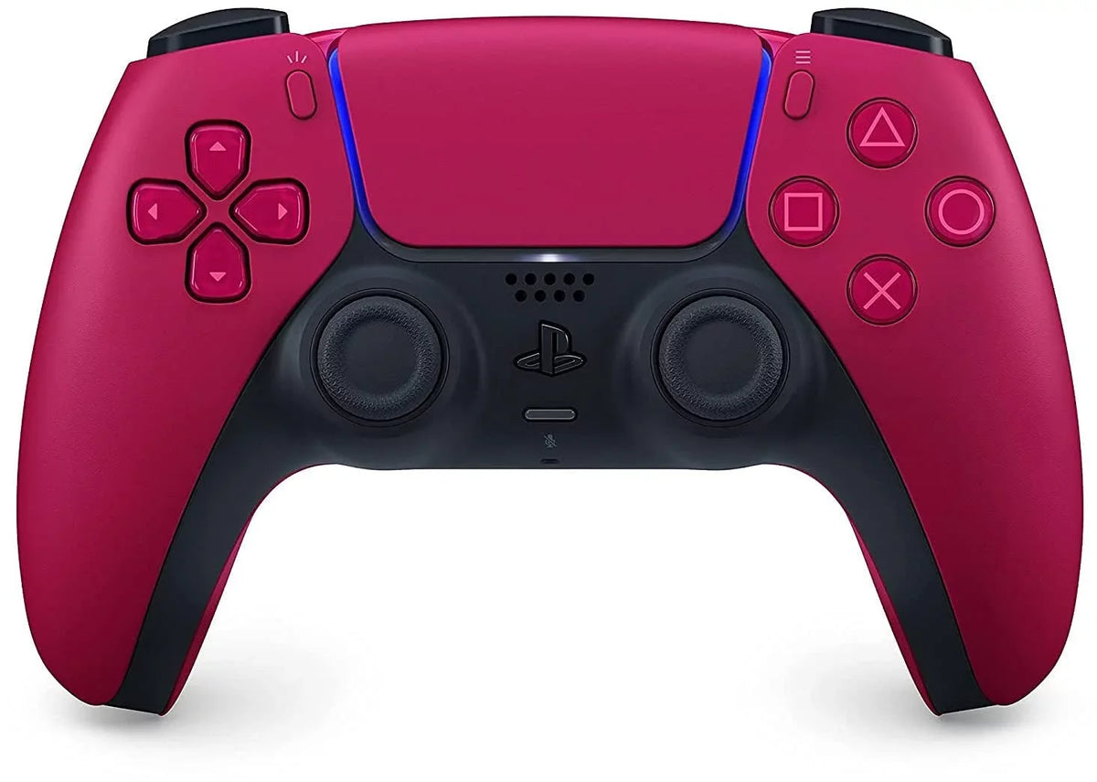5 Microfiber 21 PS5 Cosmic Controller, Red ( Bundle and with Disc Cleaning The Version Playstation MLB Disc) Extra Show Cloth
