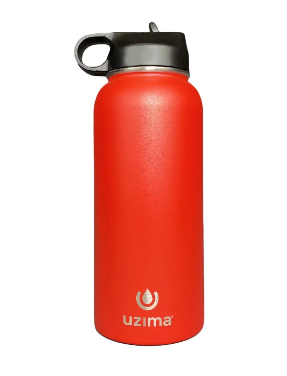 on Z-Source Purification Backpacking, Steel Exterior Uzima Camping, Bottle Capacity liquid .(Red) the and 32oz Hiking, Filtered with Go. Travel. for liquid Stainless Large - Double-Walled
