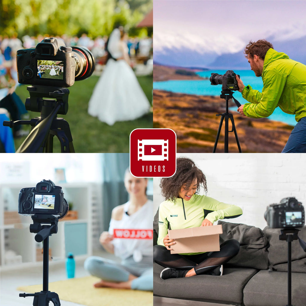 Pro - Screws Stand Phone/Camera Lightweight 57” Aluminum Bag On Mounting for W/ Air & Tripod Carry