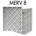 Air 24x30x1 - Pleated | Actual 6PK Filter MERV dimension 23.375x29.375x.75 8