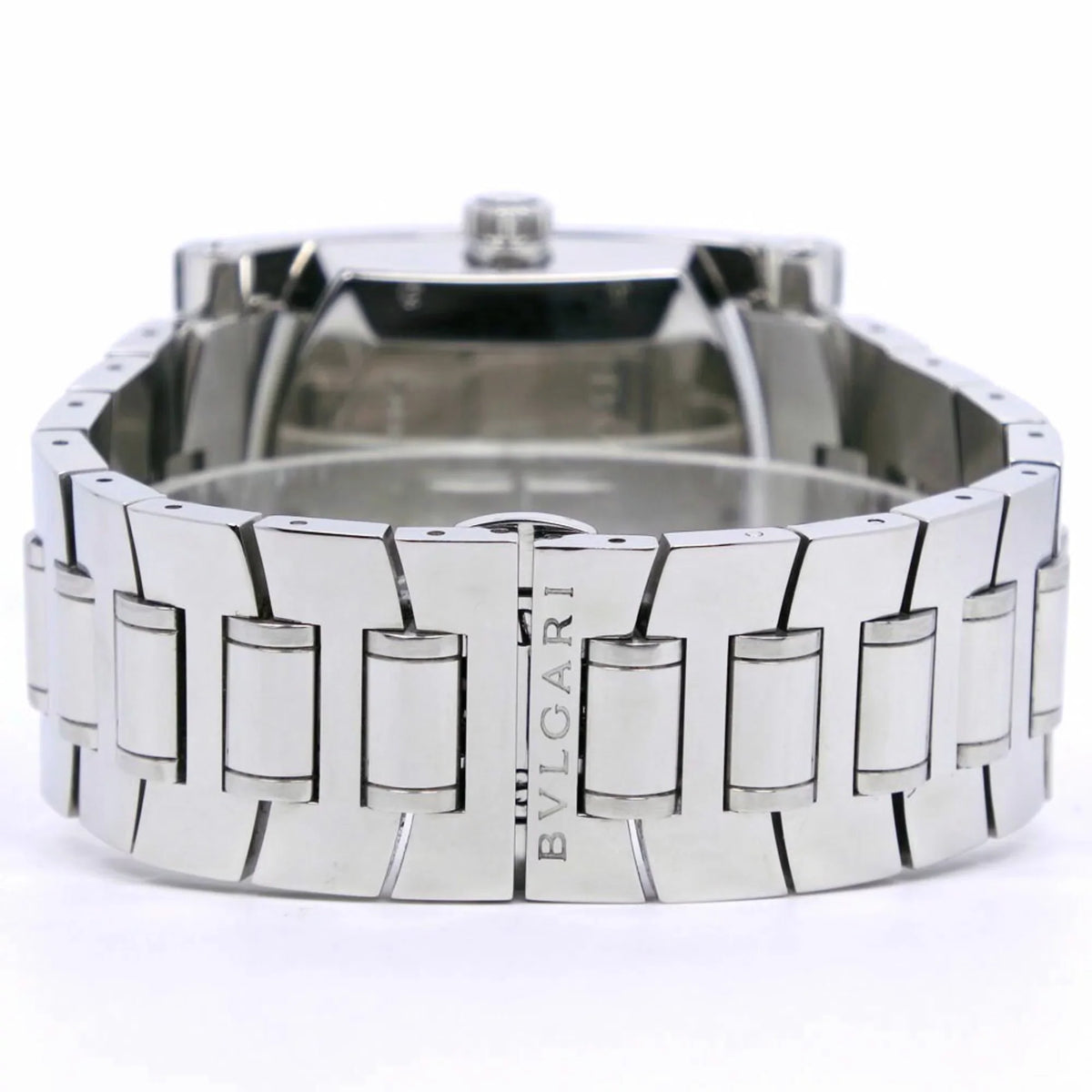 Automatic Watch Stainless Steel Navy AA48S Men's Silver Dial Bvlgari Pre-Owned Ashoma (Good)
