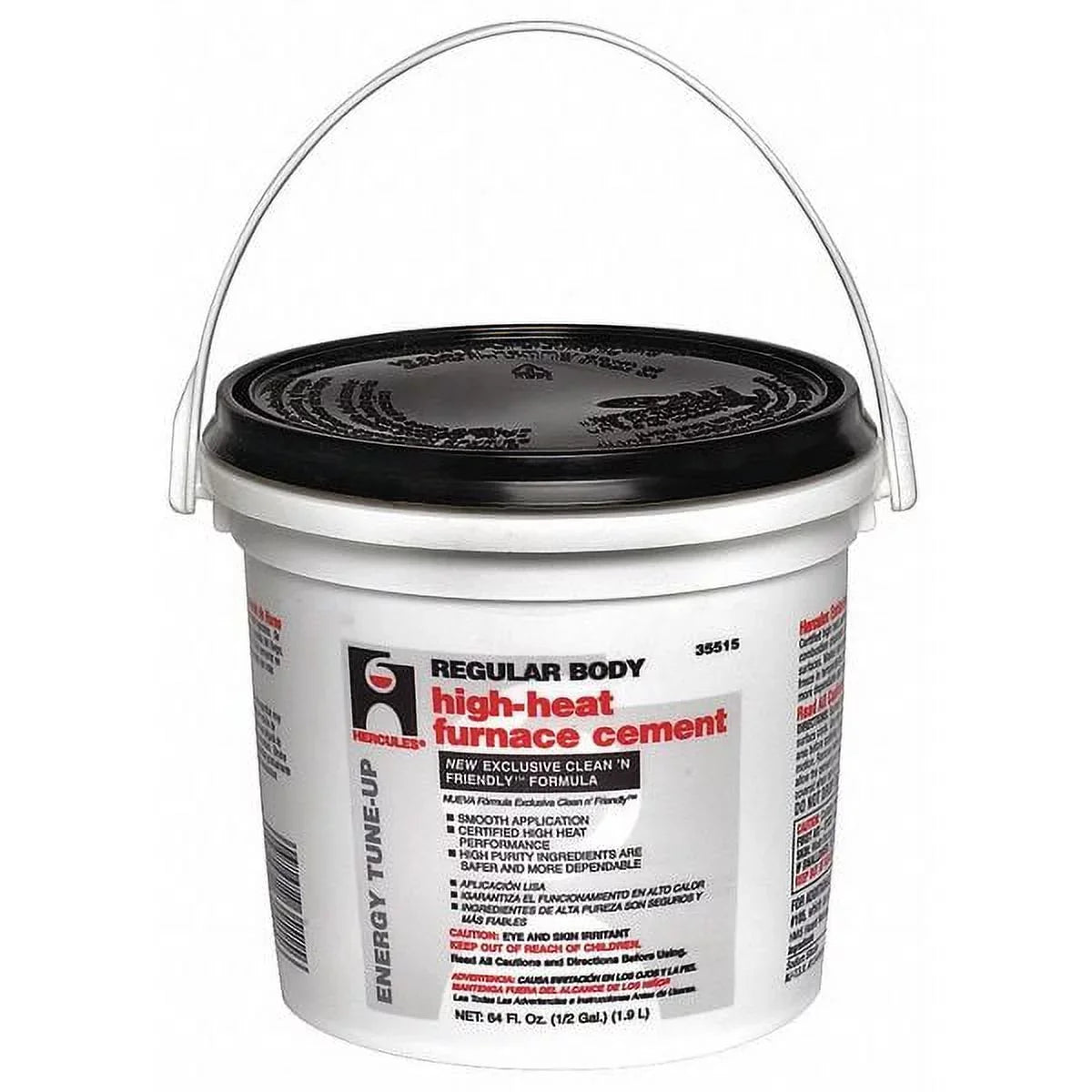 Hercules 1/2 35515 1Pack Furnace/Stove Cement, gal. High Temp.,