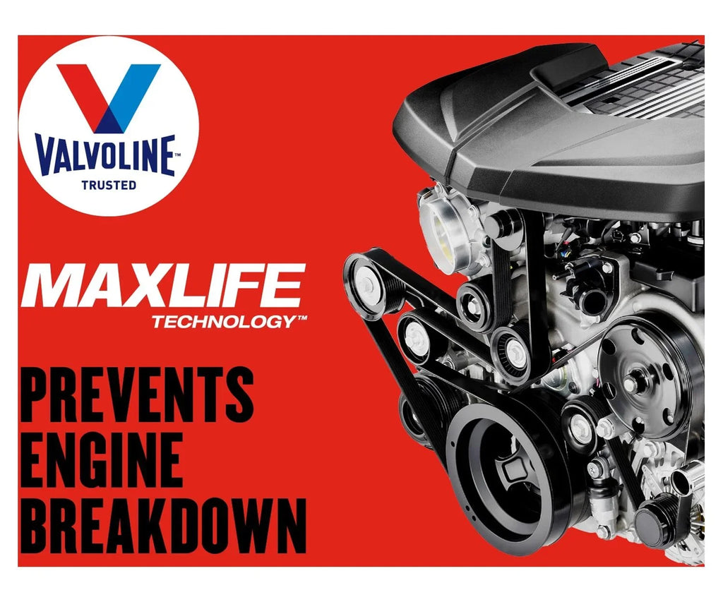 MaxLife Motor Garage Mileage Blend High QT 12 Synthetic 10W-30 Oil Valvoline Box