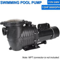 Pool iMeshbean liquid Motor Inground 6000GPH, Swimming Strainer Ground Head Pool Above Max 110V-230V, and Pump, w/ for Pool 1.5HP Basket In-ground Swimming 69FT, Circulation,