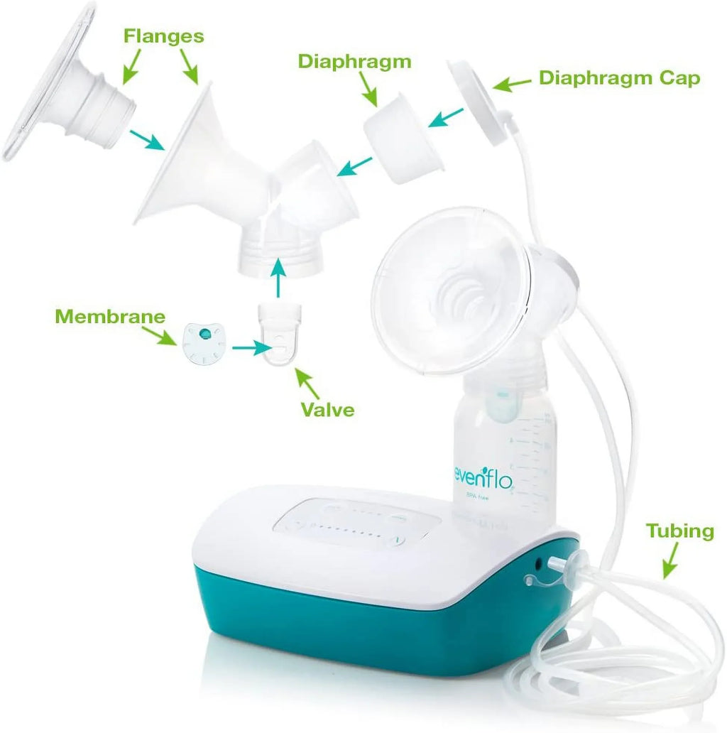 Evenflo Pump Kit Parts Breast Replacement Strength Electric Double Feeding Hospital for Advanced Breastfeeding