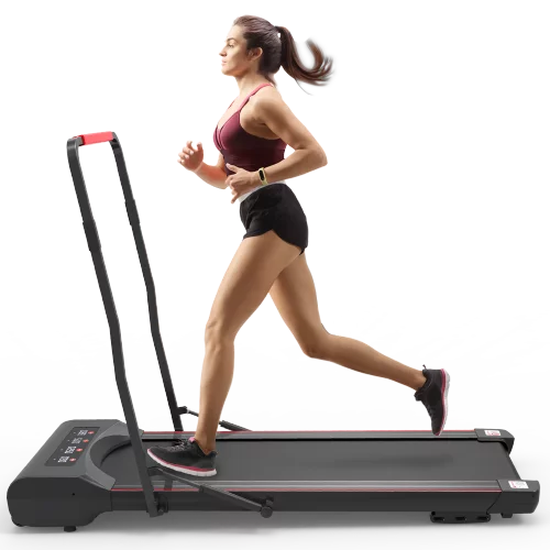 Walking Under Treadmill Foldable Desk with Pad Handlebar Remote Controll