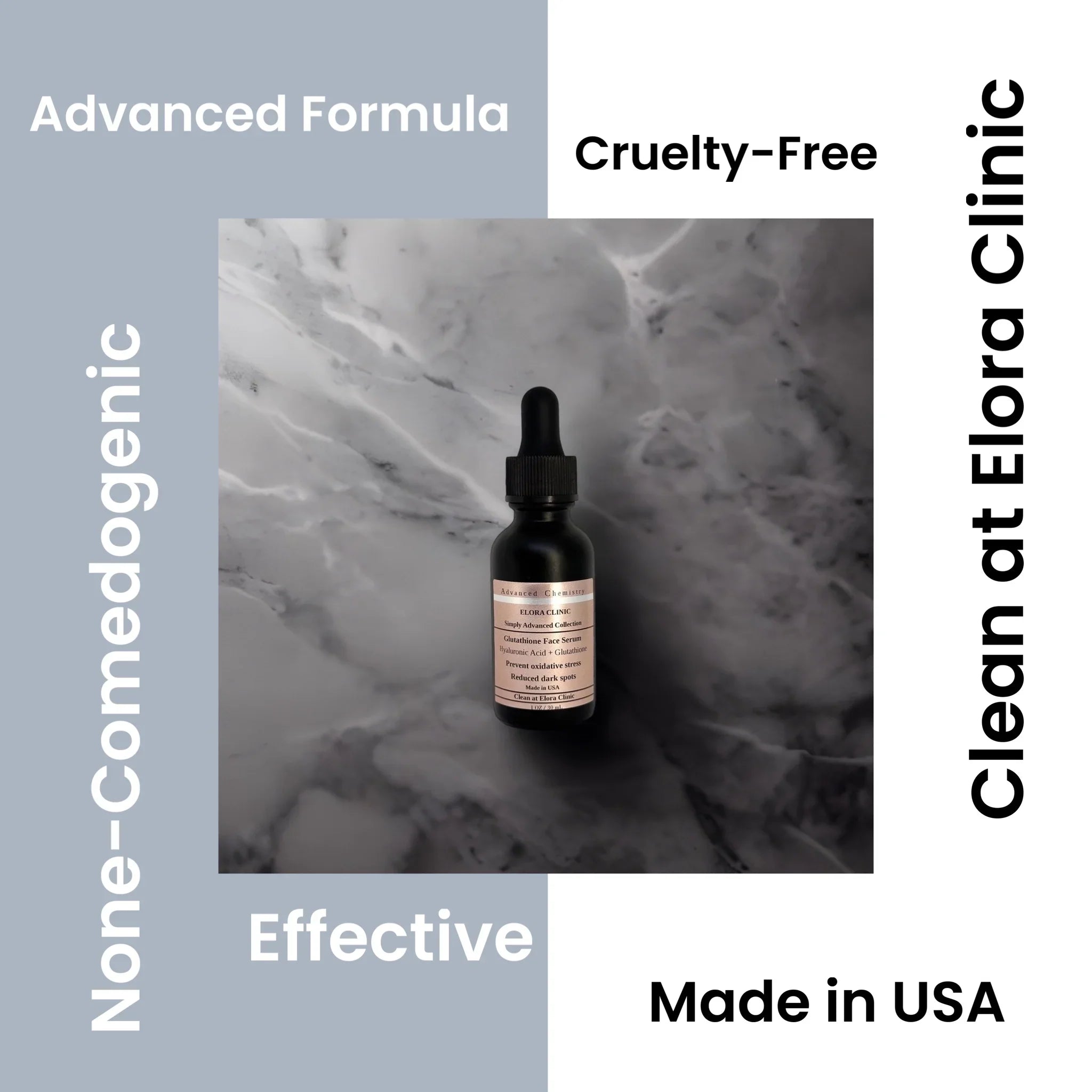 Elora - Based Oil Glutathione Glutathione Hyaluronic Acid Clinic Serum Hyaluronic Glutathione - liquid Serum + Free + Acid - Hydrating & Rejuvenating -