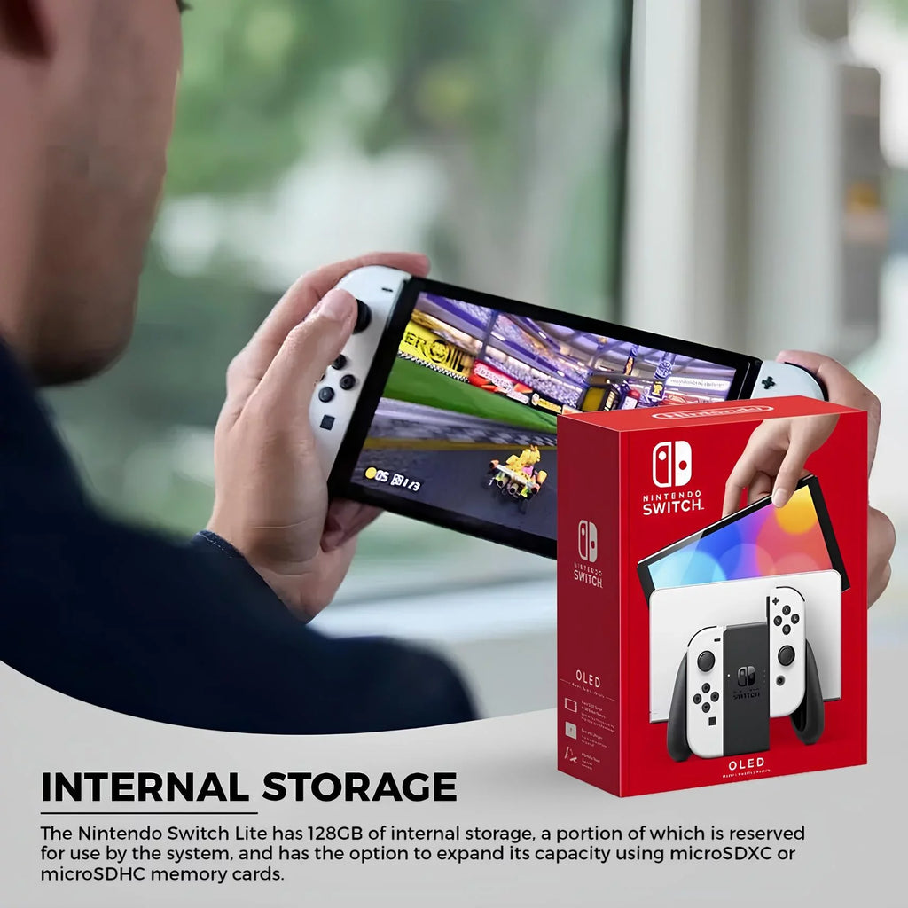 '- Group Character & 8 Switch Nintendo Luigi, Card OLED White - Kart More Deluxe + Peach Mario 128GB