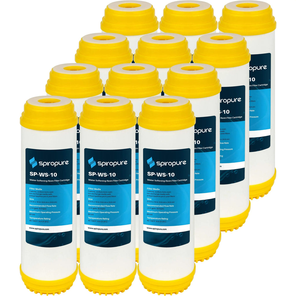 of 155319-43 SpiroPure 12) Cation liquid SP-WS-10 Softener Resin (Case 10” 2.5” WS-10 Cartridge x